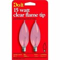 Ge Do it Bent Tip Decorative Bulb 17786 15CAC/CD2-DIB